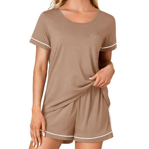 Nueva llegada chándal de verano cómodo 100% algodón de moda sólido cordón cintura nuevos chándales de verano de moda - Product Image 4