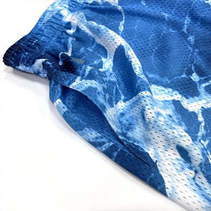 Custom High Street Plus Size Men's <b>Basketball</b> Shorts Breathable Knitted Mesh Design Sublimated Elastic Mid Waist Hot Shorts - Product Image 4