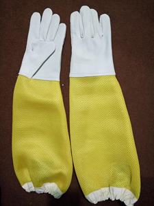 Gants d'apiculture de qualité supérieure Gants en cuir avec gants anti-piqûre en maille ventilée - Product Image 4