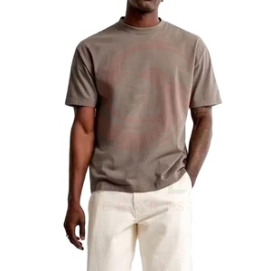 Boxy เสื้อยืดผ้าฝ้าย100% ขนาดใหญ่สำหรับผู้ชายเสื้อยืดโอเวอร์ไซส์แบบกำหนดเอง - Product Image 5