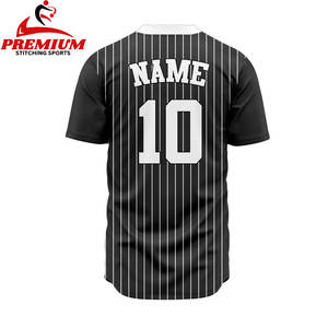 Maillot de baseball personnalisé, vierge, en gros, broderie, chemises de softball pour hommes, maillot de baseball - Product Image 2