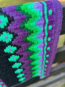 Manta de sillín de lana personalizada de alta calidad, almohadilla de equitación occidental, manta ecuestre duradera hecha a mano, producto caliente de la India - Product Image 2