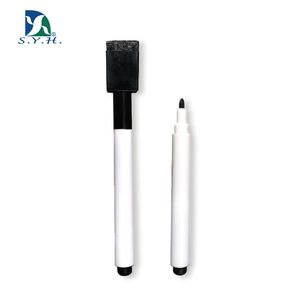 High Quality Brand Fine Tip Magnetic Whiteboard Marker with <b>Eraser</b> Non-toxic Low Odor Black/Red/Blue Ink - Product Image 1