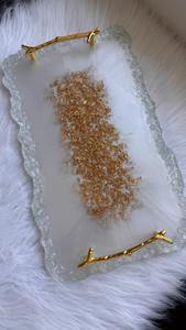 Bandeja de Resina al por Mayor, Diseño Personalizado, Juego de Servicio Decorativo Hecho a Mano para Tiendas Minoristas, Exportación, Bebidas, Aperitivos, Uso en Fiestas - Product Image 2