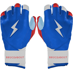 Guantes de Bateo para Adultos, Estilo Bruce Bolt, Ambidiestros, Transpirables, de Cuero Cabretta Premium, con Cierre de Velcro y Neopreno, Venta al Por Mayor - Product Image 1