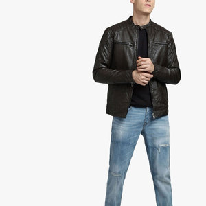 Veste en cuir de moto personnalisée au design unique, prix avantageux, meilleure qualité, vestes en cuir de moto pour hommes - Product Image 5