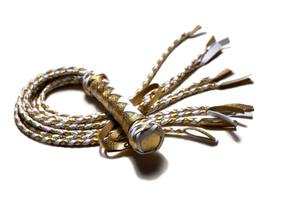 Látigos giratorios de cuero Bullwhip Flogger, colas de gamuza suave púrpura Bondage, producto de cuero de alta calidad, látigos Floggers - Product Image 4