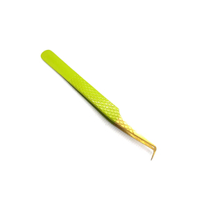 Pince à cils professionnelle en acier inoxydable Anti-magnétique poignée confortable Volume de 10mm Design classique à prix économique - Product Image 3