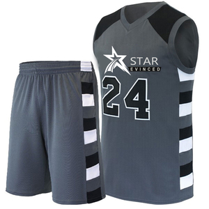 Ensemble d'uniformes de basket-ball respirants personnalisables Vêtements de sport grande taille à quantité minimale de commande bas - Product Image 4