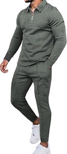 ชุดวอร์มซักกรดของผู้ชายผ้าฝ้ายโพลีเอสเตอร์กันลมระบายอากาศได้ดีสำหรับฤดูหนาวโลโก้แบบกำหนดเอง - Product Image 3