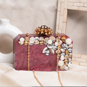 Artistic marble hand clutches bulk, handcrafted stone <b>purses</b> at wholesale, elegant evening bags, luxury fashion accessories. - Product Image 6