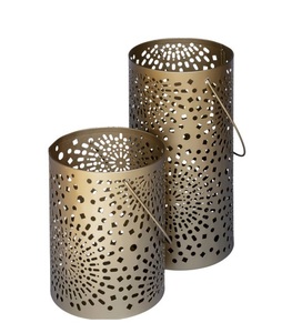 Design classique galvanisé maison photophore forme ronde fantaisie Antique haute vente en gros galvanisé photophore - Product Image 3