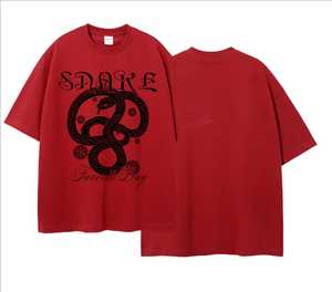 Camisas de Hombre Hechas a Medida, Corte Ajustado, Cuello Redondo, Bordado 3D, Tejido de Punto Antipilling (Algodón y Elastano), Manga Corta Casual - Product Image 1