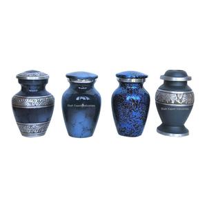 Grey Color Memorial Keepsake <b>Mini</b> Cremation <b>Urn</b> Decorated Metal Funeral <b>Urns</b> <b>for</b> Human <b>Ashes</b> Funeral Supplies <b>Urns</b> - Product Image 3