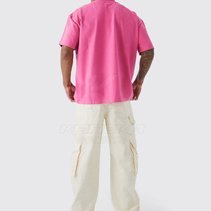 Camiseta Extra Grande para Hombre, Corte Regular, Estilo Urbano Moderno, 100% Algodón, Transpirable, de Secado Rápido, Alta Calidad para Viajar - Product Image 3