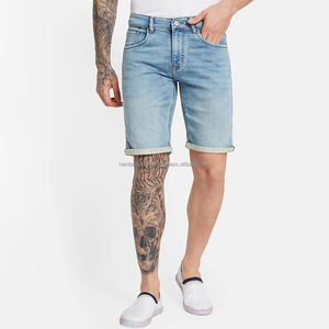 Nardon Apparel Vente en gros Design personnalisé Short en jean pour homme Canvas Taille moyenne Style sportif Chaud Motif solide 100% Coton Respirant - Product Image 5