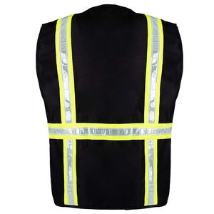 Chaqueta de trabajo informal transpirable de alta visibilidad con bolsillos Logotipo personalizado y chaleco de seguridad reflectante impreso en color - Product Image 6