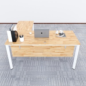 โต๊ะทำงานรูปตัว L 160x150 ซม. ขาแบบประกอบได้ ดีไซน์ร่วมสมัย เฟอร์นิเจอร์สำนักงาน - Product Image 1