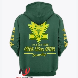 Nuevas llegadas Chi Eta Phi Sudadera con capucha Sorority Gift Ropa de calle Logotipo personalizado Tallas grandes Athletic Stretch Sudadera Pullover Tops Pocket - Product Image 5