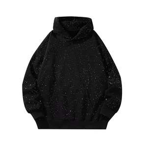 Nouveau pull vierge 100% coton à capuche personnalisé diamant strass à capuche pour hommes sweats à capuche vierges - Product Image 2