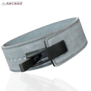 Équipement de sécurité d'entraînement de puissance de gymnastique bon marché personnalisé de haute qualité ceinture de levier d'haltérophilie en cuir avec support dorsal - Product Image 4