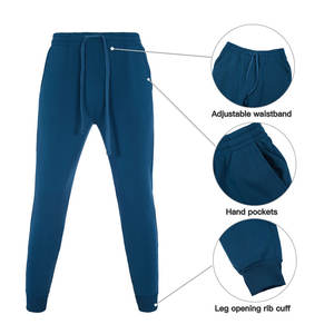 Último estilo hombres chándal logotipo personalizado Sudadera con capucha y pantalones conjunto algodón poliéster tela OEM ODM venta al por mayor bajo MOQ suministro de fábrica - Product Image 4