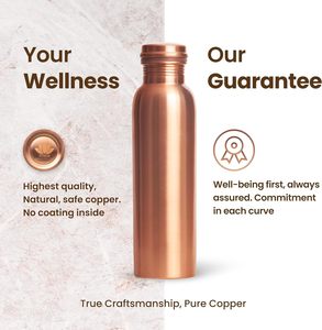 Custom Art Ayurvedic Water <b>Bottle</b> 100% Copper Hammered <b>Sipper</b> with Vintage Lacquer Healthy Life Drinkware - Product Image 3