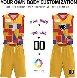 Uniforme de basket-ball léger pour adultes Style unique Couleur unie Haute qualité Ensemble grande taille respirant - Product Image 5