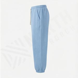 Thick Hip Hop Pants Custom <b>Trousers</b> Blank Wide Leg Sweat Pants Cotton Double <b>Waist</b> Straight Track Pants Flared Sweatpants <b>Men</b> - Product Image 3