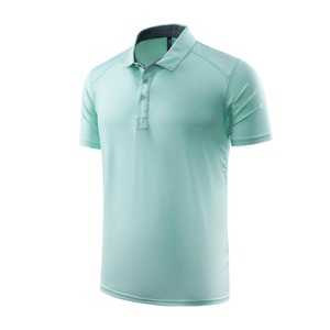 Polo de mezcla de LICRA atlética, comodidad elástica, ajuste activo transpirable, ideal para entrenamiento de gimnasia, personal al aire libre, servicio de marca personalizado - Product Image 2