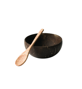 Cuencos de cáscara de coco de estilo bohemio vietnamita pulidos, ecológicos y perfectos para comer al aire libre - Product Image 1