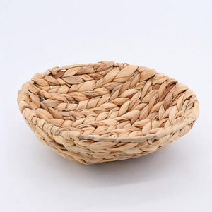 Panier de rangement peu profond de la meilleure qualité, tissage à la main, paniers en jacinthe d'eau naturelle, prix bas - Product Image 1