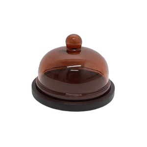 Glass & Wooden Serving <b>Cake</b> Stand With Brown Colour <b>Cake</b> <b>Tools</b> for Event & Kitchen Decoration Handmade Bulk - Product Image 1