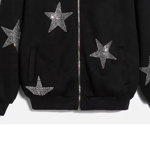 เสื้อครอปซิปซิปซิปรูดแบบ100% ผ้าโพลีเอสเตอร์ออกแบบได้ตามต้องการ - Product Image 4