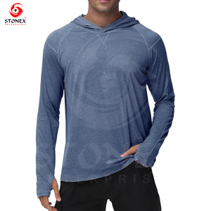 Sudadera con capucha de pesca de manga larga con estampado personalizado para hombre, Sudadera con capucha de pesca con protección solar de secado rápido para hombre - Product Image 1