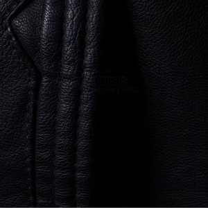 Meilleures ventes Vestes pour hommes Veste en cuir imprimée avec logo personnalisé Veste en cuir personnalisée grande taille Service pour hommes 2025 - Product Image 4