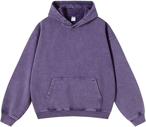 Sudadera con capucha para hombre, estilo vintage, lavada y desgastada, 100% algodón, felpa francesa, diseño personalizado, la más popular. - Product Image 3