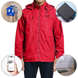 Chaqueta Cortavientos con Capucha de Lona de Alta Calidad, Logotipo Frontal Personalizado, Ropa de Moda de Invierno - Product Image 5