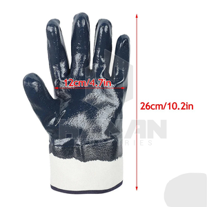 Gants de travail de sécurité avec logo personnalisé, gants antidérapants en cuir très résistants pour la construction et le soudage - Product Image 5
