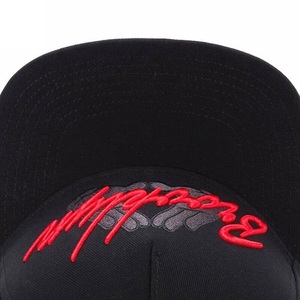 Casquettes Snapback personnalisées avec logo 3D noir Casquettes Snapback personnalisées Casquettes de baseball de couleur noire - Product Image 2