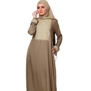 Abaya musulmane de mariage, style borka, simple, abordable, légère, meilleur style kaftan, surdimensionnée, femme, unie, noire - Product Image 1