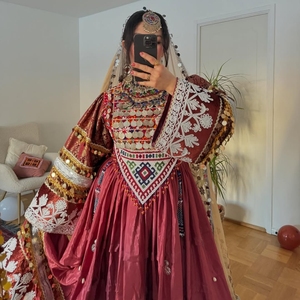 Vêtements traditionnels faits à la main robe afghane haute qualité meilleur matériel afghan Vintage femmes robes 0692 - Product Image 5