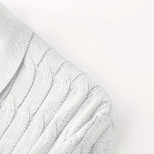 Polo a rayas para hombre, Camiseta de punto de manga corta, transpirable, ajuste regular, camisa duradera con cuello para ropa informal y de negocios - Product Image 4