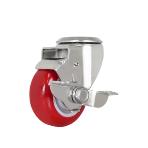 Roue pivotante en acier inoxydable 304 de 3 pouces pour équipement alimentaire, chariot de cuisine - Product Image 1