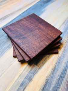 ที่รองแก้วไม้วอลนัทดีไซน์เป็นมิตรต่อสิ่งแวดล้อม - Product Image 2