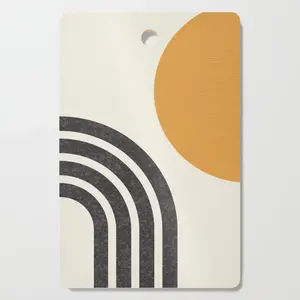 Planche à découper en bambou écologique imprimée en émail bleu Design moderne pour l'affichage du petit-déjeuner Coupe de pizza aux fruits-Ustensile de cuisine - Product Image 5