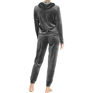 Conjunto Deportivo de 2 Piezas para Mujer, Estilo Informal, Transpirable, con Capucha, Estampado, Ligero, para Entrenamiento y Jogging, Personalizable - Product Image 2