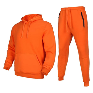Ensemble de jogging d'entraînement 2 pièces pour hommes, vente en gros OEM, hiver, 100% coton molletonné, imprimé, jogging d'extérieur, survêtement pour vente en ligne - Product Image 1