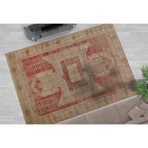 Alfombra Marrón con Estampado Navajo: Decolorada, Estilo Antiguo, Turca, para Oficina, Grande, para Damas de Honor, Alfombra Delgada No Tejida - Product Image 2