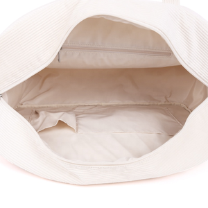 กระเป๋าเดินทางผ้าลูกฟูกแฟชั่นสั่งทำวันหยุดสุดสัปดาห์พร้อมซิปปิด - Product Image 2